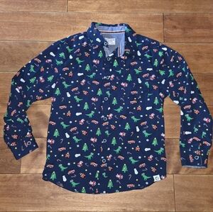 Free Planet Kids' Long Sleeve Shirt with Green and White Pattern